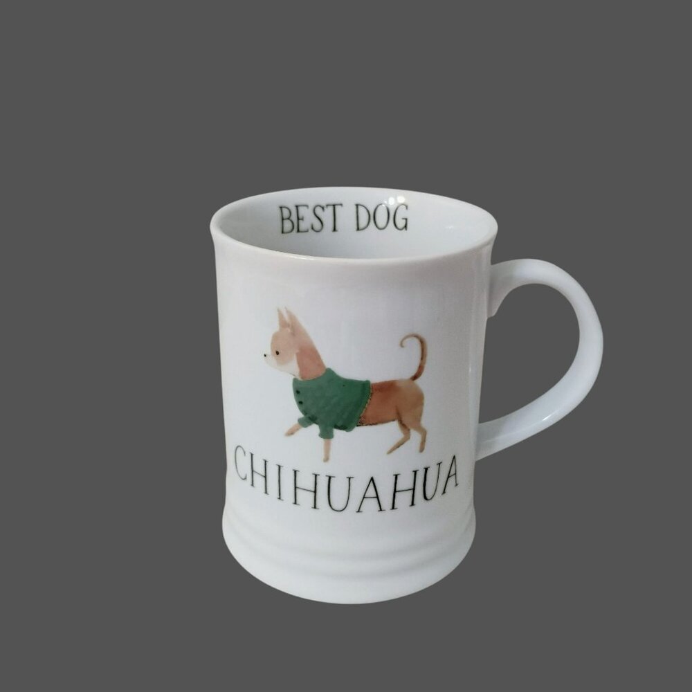 Chihuahua Mug, Best Dog Lover Gift, Ceramic Puppy Coffee Cup, Fringe Studio
